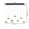 Paul Neuhaus-FUMEA Κρεμαστό Φωτιστικό 7 Φώτων LED, Μαύρο Ματ, CCT, Dimmable, Comfort Lift