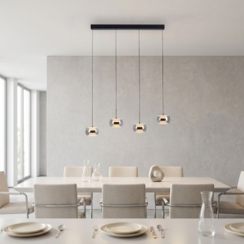 Paul Neuhaus-FUMEA Κρεμαστό Φωτιστικό 4 Φώτων LED, CCT, Switchmo, Comfort Lift