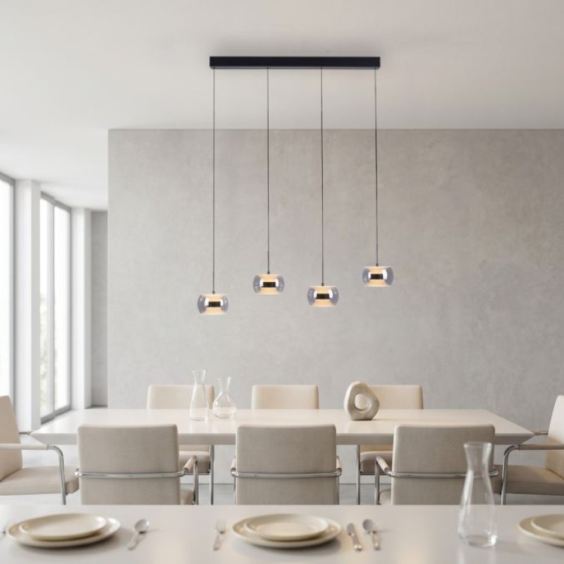 Paul Neuhaus-FUMEA Κρεμαστό Φωτιστικό 4 Φώτων LED, CCT, Switchmo, Comfort Lift