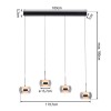 Paul Neuhaus-FUMEA Κρεμαστό Φωτιστικό 4 Φώτων LED, CCT, Switchmo, Comfort Lift