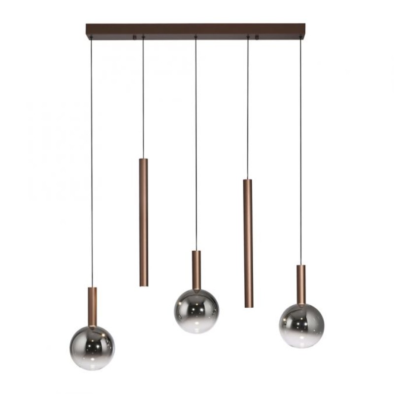 Paul Neuhaus-BOWL Κρεμαστό φωτιστικό LED, καφέ ΚΩΔ.-SL2286-23