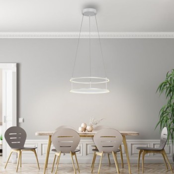 Paul Neuhaus-CONNI Κρεμαστό φωτιστικό LED, Λευκό, Touch Dimmer & διακοσμητική επιφάνεια ΚΩΔ.-SL2442-16
