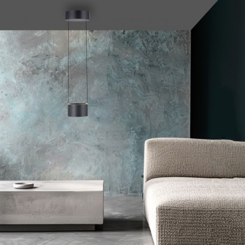 Paul Neuhaus-PURE Clipse Κρεμαστό Φωτιστικό LED, Platinum (Γκρι), Comfort Lift ΚΩΔ.-SL2471-15