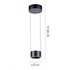 Paul Neuhaus-PURE Clipse Κρεμαστό Φωτιστικό LED, Platinum (Γκρι), Comfort Lift ΚΩΔ.-SL2471-15