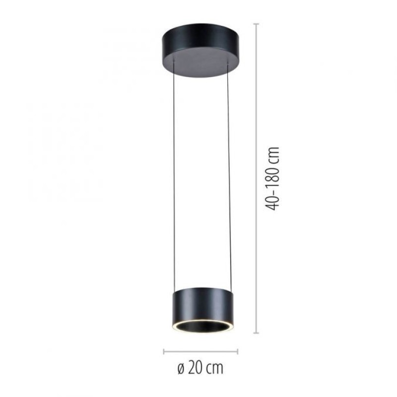 Paul Neuhaus-PURE Clipse Κρεμαστό Φωτιστικό LED, Platinum (Γκρι), Comfort Lift ΚΩΔ.-SL2471-15