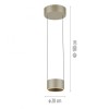 Paul Neuhaus-PURE Clipse Κρεμαστό Φωτιστικό LED, Bronze με Comfort Lift  ΚΩΔ.-SL2471-97