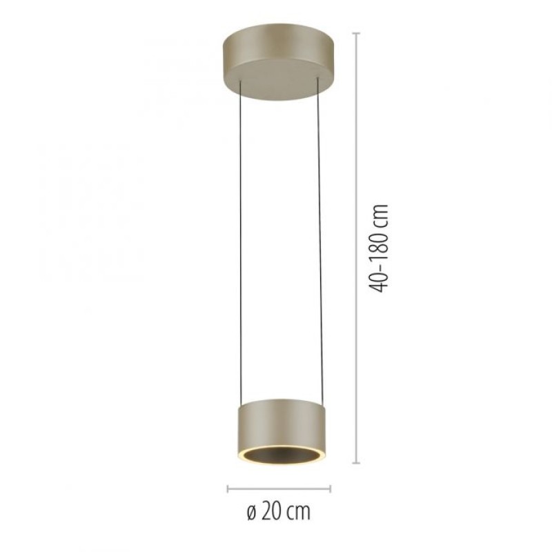 Paul Neuhaus-PURE Clipse Κρεμαστό Φωτιστικό LED, Bronze με Comfort Lift  ΚΩΔ.-SL2471-97