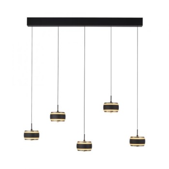 Paul Neuhaus-PURE Falling Rings Κρεμαστό Φωτιστικό LED, Black Pearl / Diamond ΚΩΔ.-SL2504-18