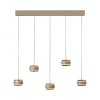 Paul Neuhaus-PURE Falling Rings Κρεμαστό Φωτιστικό LED, Bronze / Dark Chrome ΚΩΔ.-SL2504-97
