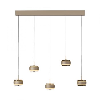 Paul Neuhaus-PURE Falling Rings Κρεμαστό Φωτιστικό LED, Bronze / Dark Chrome ΚΩΔ.-SL2504-97