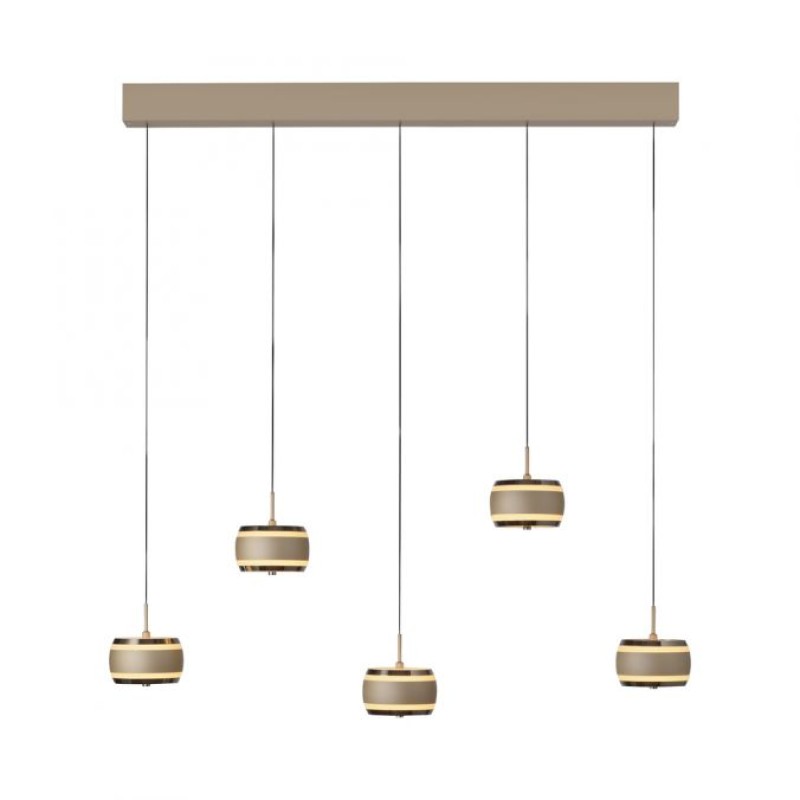 Paul Neuhaus-PURE Falling Rings Κρεμαστό Φωτιστικό LED, Bronze / Dark Chrome ΚΩΔ.-SL2504-97