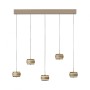 Paul Neuhaus-PURE Falling Rings Κρεμαστό Φωτιστικό LED, Bronze / Dark Chrome ΚΩΔ.-SL2504-97