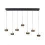 Paul Neuhaus-PURE Falling Rings Κρεμαστό Φωτιστικό LED, Black Pearl / Diamond ΚΩΔ.-SL2505-18