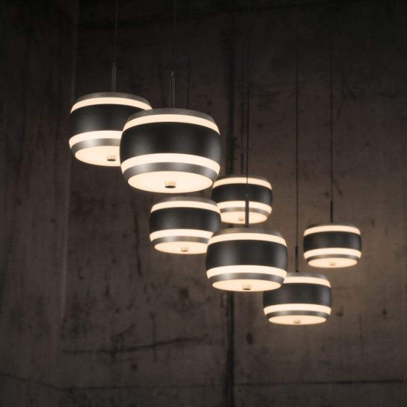 Paul Neuhaus-PURE Falling Rings Κρεμαστό Φωτιστικό LED, Black Pearl / Diamond ΚΩΔ.-SL2505-18