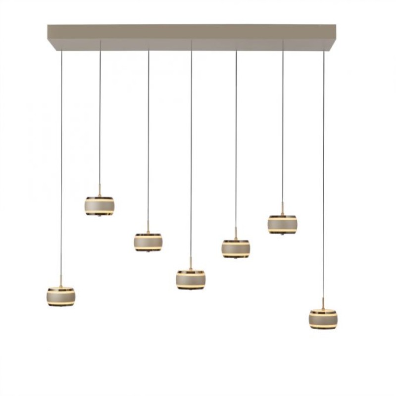 Paul Neuhaus-PURE Falling Rings Κρεμαστό Φωτιστικό LED, Bronze / Dark Chrome ΚΩΔ.-SL2505-97