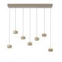 Paul Neuhaus-PURE Falling Rings Κρεμαστό Φωτιστικό LED, Bronze / Dark Chrome ΚΩΔ.-SL2505-97