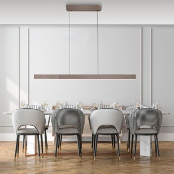 Paul Neuhaus-PURE Moto-Rise LED Κρεμαστό Φωτιστικό Dark-Metal Brown με Ηλεκτρική Ρύθμιση