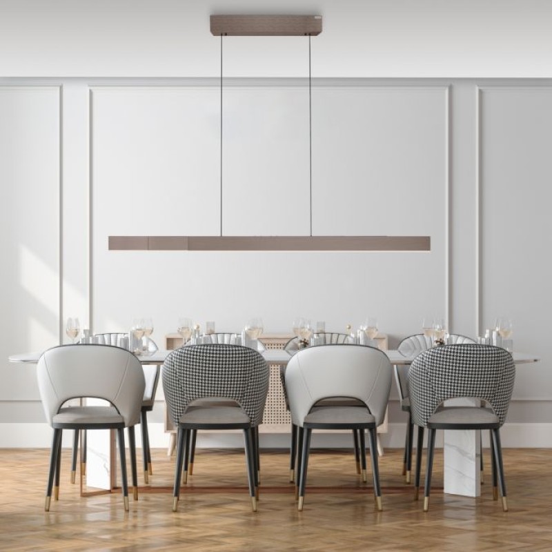 Paul Neuhaus-PURE Moto-Rise LED Κρεμαστό Φωτιστικό Dark-Metal Brown με Ηλεκτρική Ρύθμιση