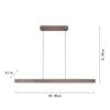 Paul Neuhaus-PURE Moto-Rise LED Κρεμαστό Φωτιστικό Dark-Metal Brown με Ηλεκτρική Ρύθμιση
