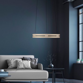 Paul Neuhaus-PURE E-LOOP Κρεμαστό ΦωτιστικόLED , Ivory Gold, CCT 2700-5000K, Dimmable, e-LIFT