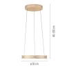 Paul Neuhaus-PURE E-LOOP Κρεμαστό ΦωτιστικόLED , Ivory Gold, CCT 2700-5000K, Dimmable, e-LIFT