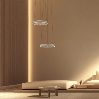 Paul Neuhaus-PURE E-Loop Κρεμαστό Φωτιστικό LED, Bronze με e-LIFT ΚΩΔ.-SL2550-97