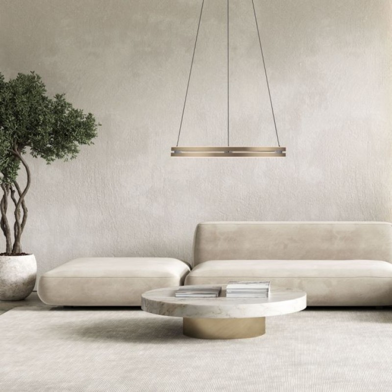 Paul Neuhaus-PURE E-Loop Κρεμαστό Φωτιστικό LED, Bronze με e-LIFT ΚΩΔ.-SL2551-97