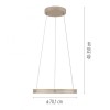 Paul Neuhaus-PURE E-Loop Κρεμαστό Φωτιστικό LED, Bronze με e-LIFT ΚΩΔ.-SL2551-97