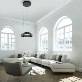 Paul Neuhaus-Q-STRETTO Κρεμαστό Φωτιστικό LED, Μαύρο, 38W με Comfort Lift ΚΩΔ.-SL2689-18
