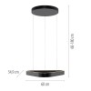 Paul Neuhaus-Q-STRETTO Κρεμαστό Φωτιστικό LED, Μαύρο, 61W με Comfort Lift ΚΩΔ.-SL2690-18