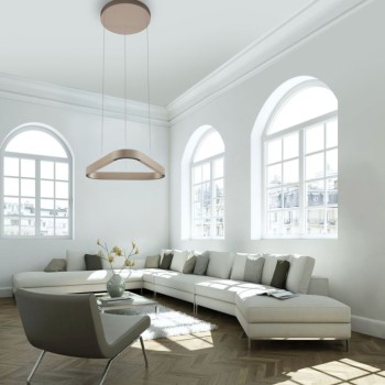 Paul Neuhaus-Q-STRETTO Κρεμαστό Φωτιστικό LED, Bronze, 61W με Comfort Lift ΚΩΔ.-SL2690-97