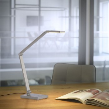 Paul Neuhaus-SAMSKY Επιτραπέζιο Φωτιστικό LED, Ασημί με Touch Dimmer ΚΩΔ.-SL4304-55
