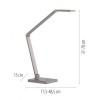 Paul Neuhaus-SAMSKY Επιτραπέζιο Φωτιστικό LED, Ασημί με Touch Dimmer ΚΩΔ.-SL4304-55