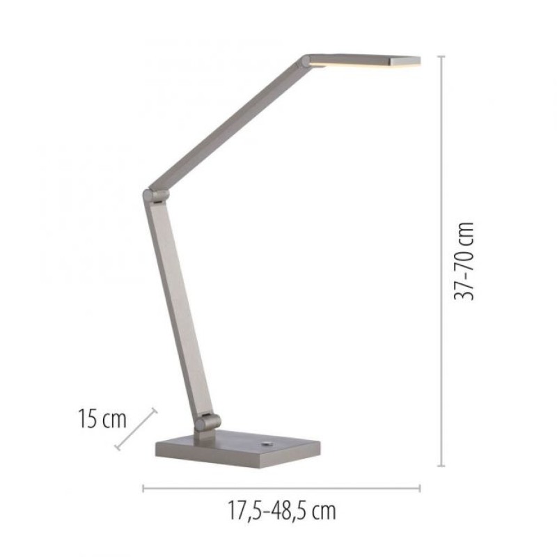 Paul Neuhaus-SAMSKY Επιτραπέζιο Φωτιστικό LED, Ασημί με Touch Dimmer ΚΩΔ.-SL4304-55