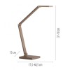 Paul Neuhaus-SAMSKY Επιτραπέζιο Φωτιστικό LED, Μπρονζέ με Touch Dimmer ΚΩΔ.-SL4304-97