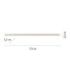 Paul Neuhaus-PURE Lines Straight Φωτιστικό Οροφής LED, White, CCT Dimmable ΚΩΔ.-SL6021-16