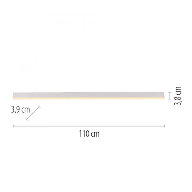 Paul Neuhaus-PURE Lines Straight Φωτιστικό Οροφής LED, White, CCT Dimmable ΚΩΔ.-SL6021-16