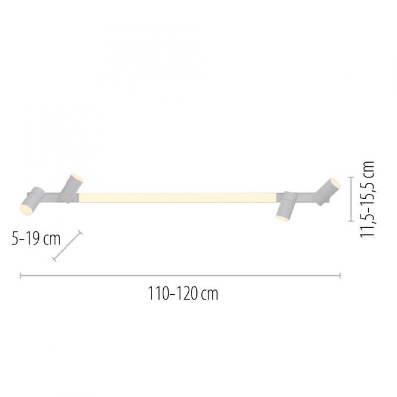 Paul Neuhaus-PURE Lines Spot Φωτιστικό Οροφής LED, White, CCT Dimmable ΚΩΔ.-SL6121-16