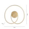 Paul Neuhaus-NASTRO Φωτιστικό Οροφής LED, Χρυσό, Dimmable με Tronic Dimmer ΚΩΔ.-SL6189-12