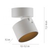 Paul Neuhaus-PURE Cup Φωτιστικό Οροφής & Τοίχου LED, White, Dimmable ΚΩΔ.-SL6226-16