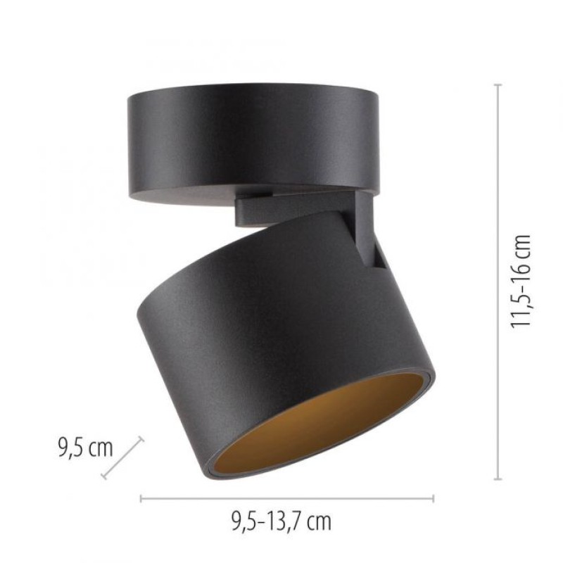 Paul Neuhaus-PURE Cup Φωτιστικό Οροφής & Τοίχου LED, Black Pearl, Dimmable ΚΩΔ.-SL6226-18