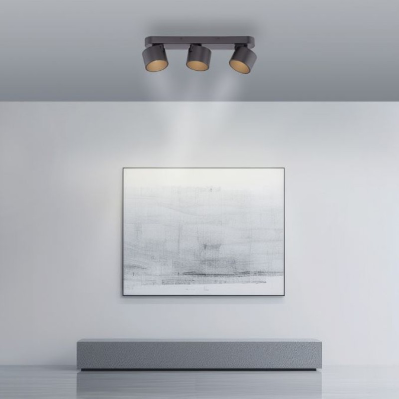 Paul Neuhaus-PURE Cup Φωτιστικό Οροφής LED, Black Pearl, 3-Φωτο Dimmable ΚΩΔ.-SL6227-18