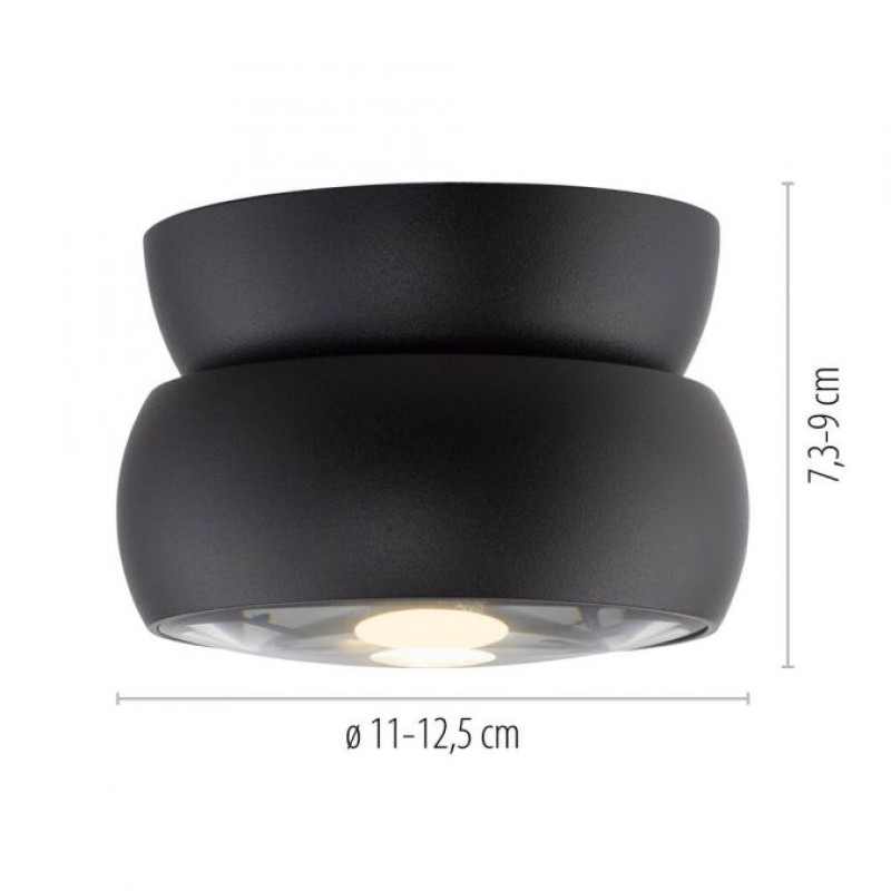 Paul Neuhaus-PURE Move Φωτιστικό Οροφής & Τοίχου LED, Μαύρο Pearl Dimmable ΚΩΔ.-SL6235-18