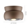 Paul Neuhaus-PURE Move Φωτιστικό Οροφής & Τοίχου LED Bronze, Dimmable ΚΩΔ.-SL6235-97