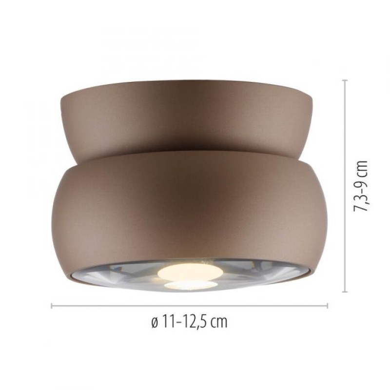 Paul Neuhaus-PURE Move Φωτιστικό Οροφής & Τοίχου LED Bronze, Dimmable ΚΩΔ.-SL6235-97