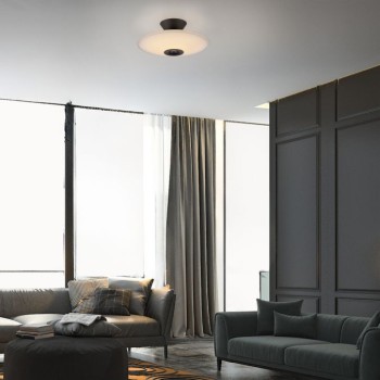 Paul Neuhaus-ELIPSA Φωτιστικό οροφής LED, μαύρο, με ροοστάτη (Tronic dimmer) ΚΩΔ.-SL6282-18
