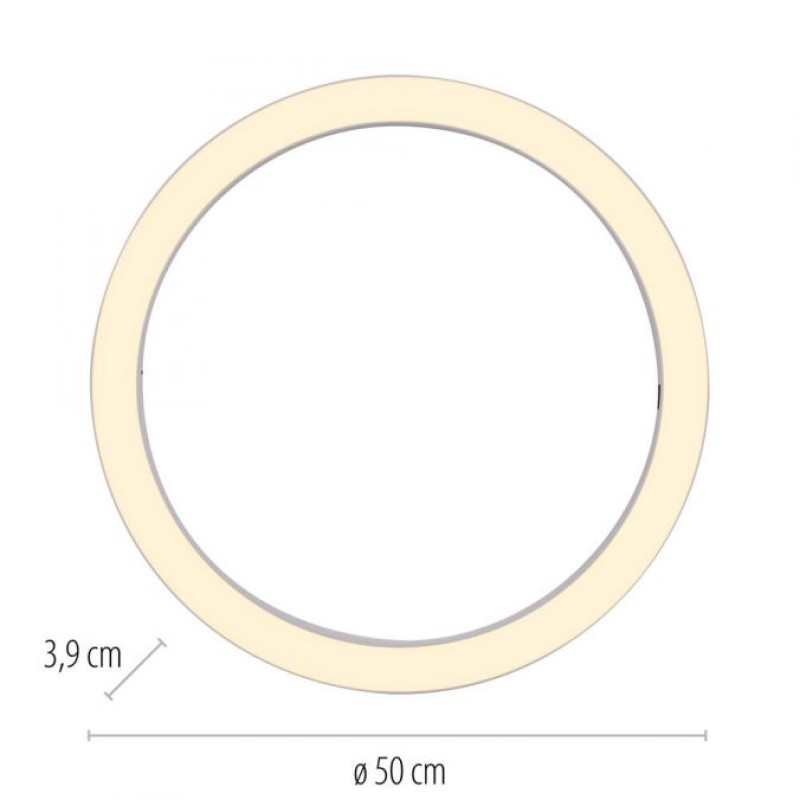 Paul Neuhaus-PURE Lines Round Φωτιστικό Οροφής LED, Λευκό, Dimmable ΚΩΔ.-SL6309-16