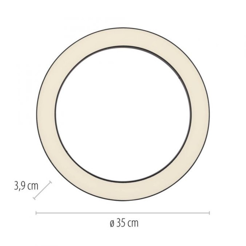 Paul Neuhaus-PURE Lines Round Φωτιστικό Οροφής LED, Graphite, 35cm Dimmable ΚΩΔ.-SL6310-13