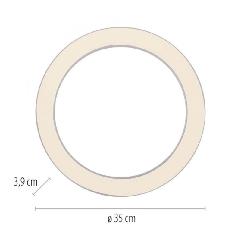Paul Neuhaus-PURE Lines Round Φωτιστικό Οροφής LED, Λευκό, 35cm Dimmable ΚΩΔ.-SL6310-16