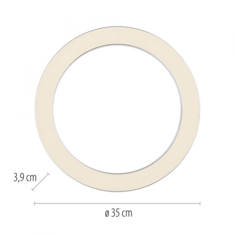 Paul Neuhaus-PURE Lines Round Φωτιστικό Οροφής  LED, Diamond Aluminium Ø35 cm Dimmable ΚΩΔ.-SL6310-95